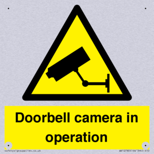 Doorbell camera in operation